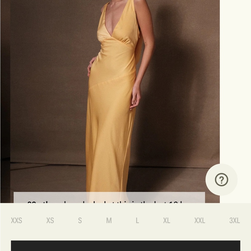 Meshki - Maxi Satin Dress With Back Cowl - Lemon